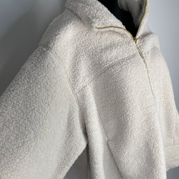 Calia Cream Seamed Sherpa 1/2 Zip Tunic size XXL - Picture 2 of 7